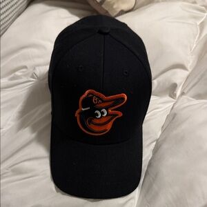 Black and Orange Orioles Logo Cap